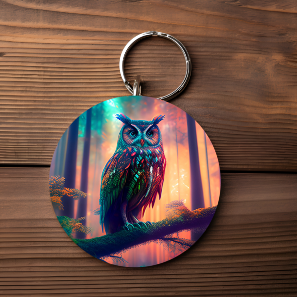 majestic owl keychain